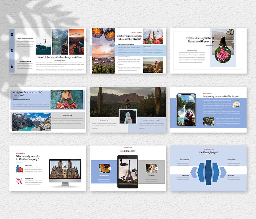 高级创意商务汇报演示PPT模板 - PPT派