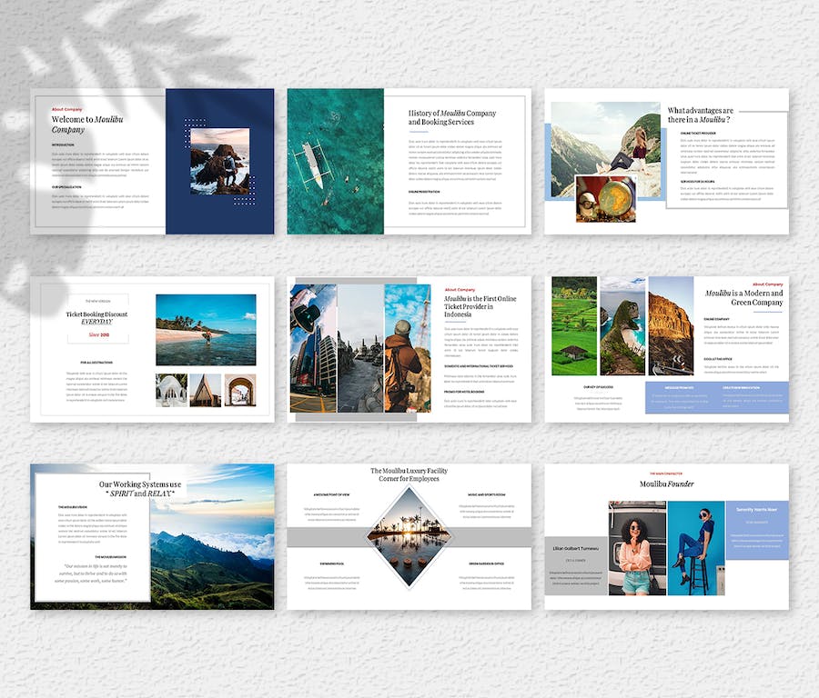 高级创意商务汇报演示PPT模板 - PPT派