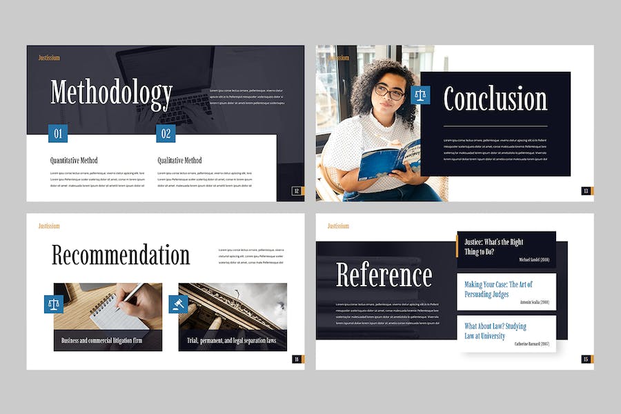 法律论文学位论文答辩防御PPT模板 - PPT派