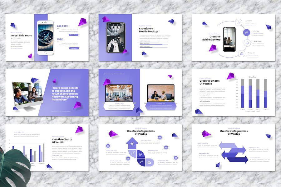 商务企业展示品牌宣传方案PPT模板 - PPT派