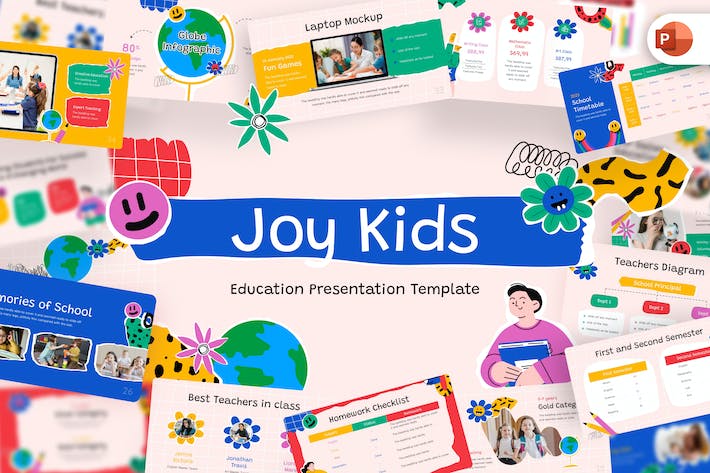 Joy-kids-creative-education-powerpoint-template - PPT派