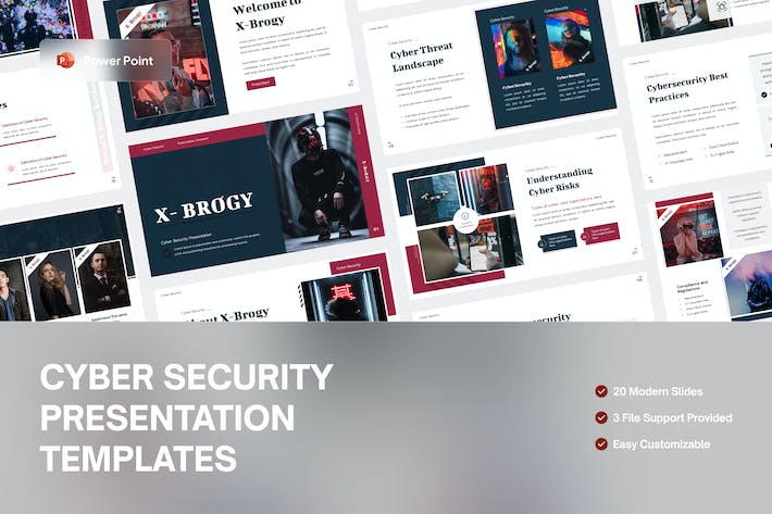 X-brogy-cyber-security-presentation-powerpoint - PPT派