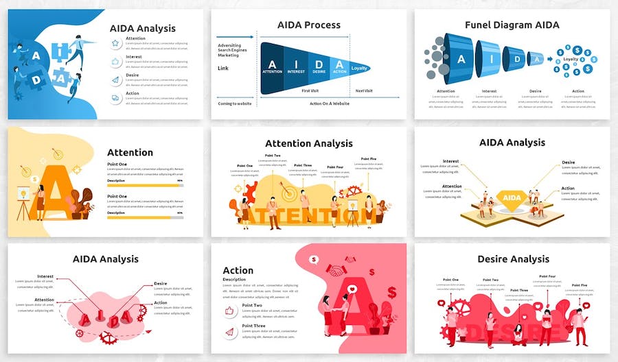 数据分析信息图表展示Keynote模板 - PPT派