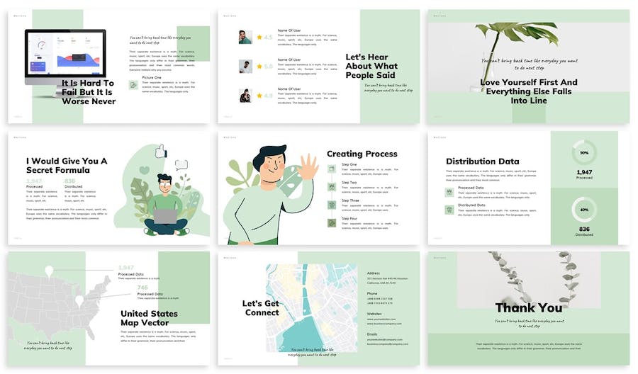 时尚产品作品集展示推介Keynote模板 - PPT派