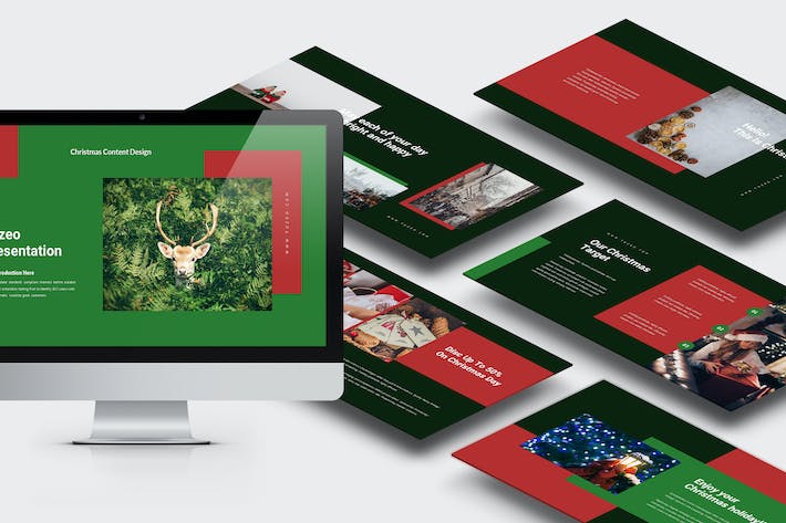 圣诞节活动推广营销宣传Keynote模板 - PPT派