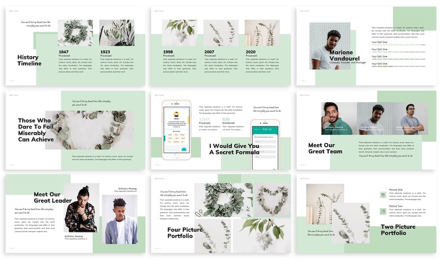 时尚产品作品集展示推介Keynote模板 - PPT派