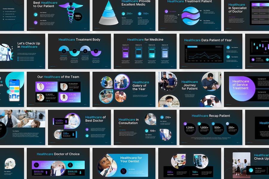 医疗保健诊所服务宣传推广PPT模板 - PPT派