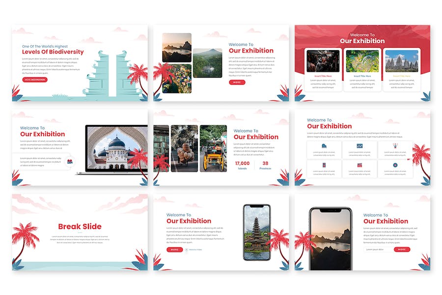 印尼旅游文化推广宣传Keynote模板 - PPT派