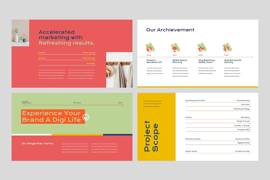 创意设计代理服务方案Keynote模板 - PPT派