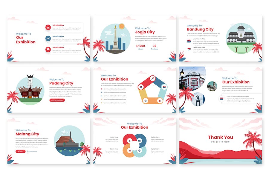 印尼旅游文化推广宣传Keynote模板 - PPT派