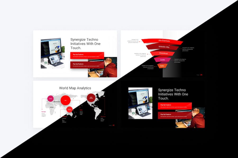 Touchtech-startup-technology-powerpoint-template - PPT派