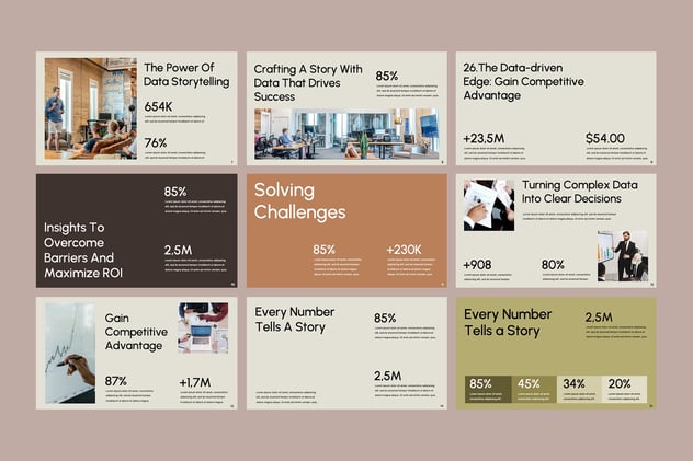 视觉数据展示推介方案PPT模板 - PPT派