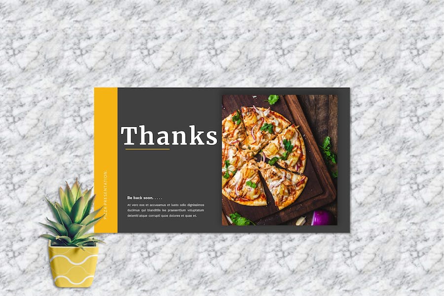 披萨餐饮品牌推广方案PPT模板 - PPT派