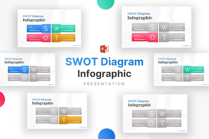 SWOT要点分析图形PPT目标- PPT派