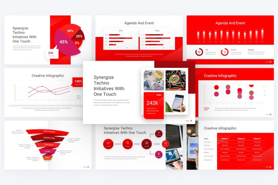 Touchtech-startup-technology-powerpoint-template - PPT派