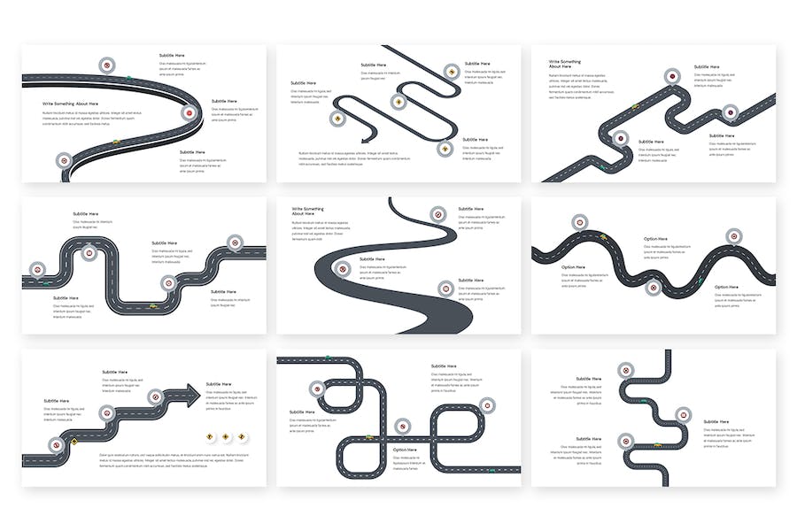 项目规划时间路线图导航Keynote模板 - PPT派