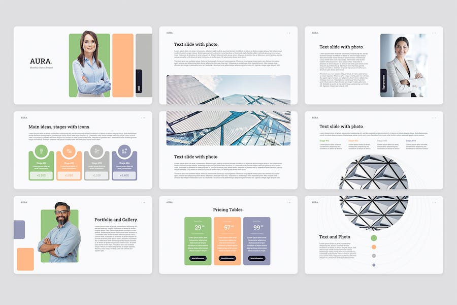 月度工作总结业绩报告PPT模板 - PPT派