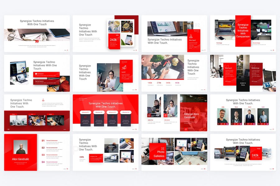 Touchtech-startup-technology-powerpoint-template - PPT派