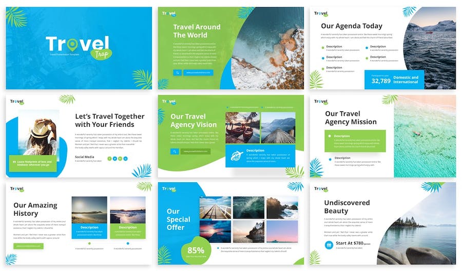 旅游出行讲述展示品牌营销运营PPT模板 - PPT派