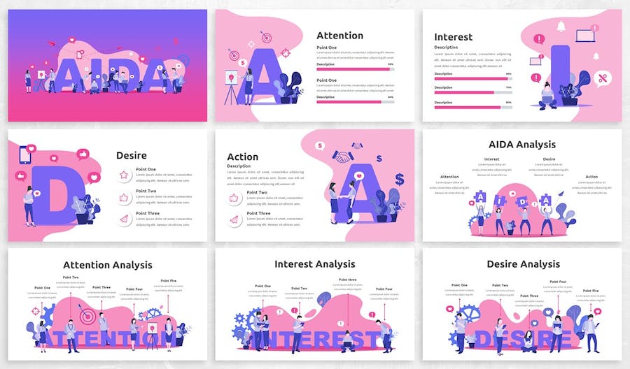 数据分析信息图表展示Keynote模板 - PPT派