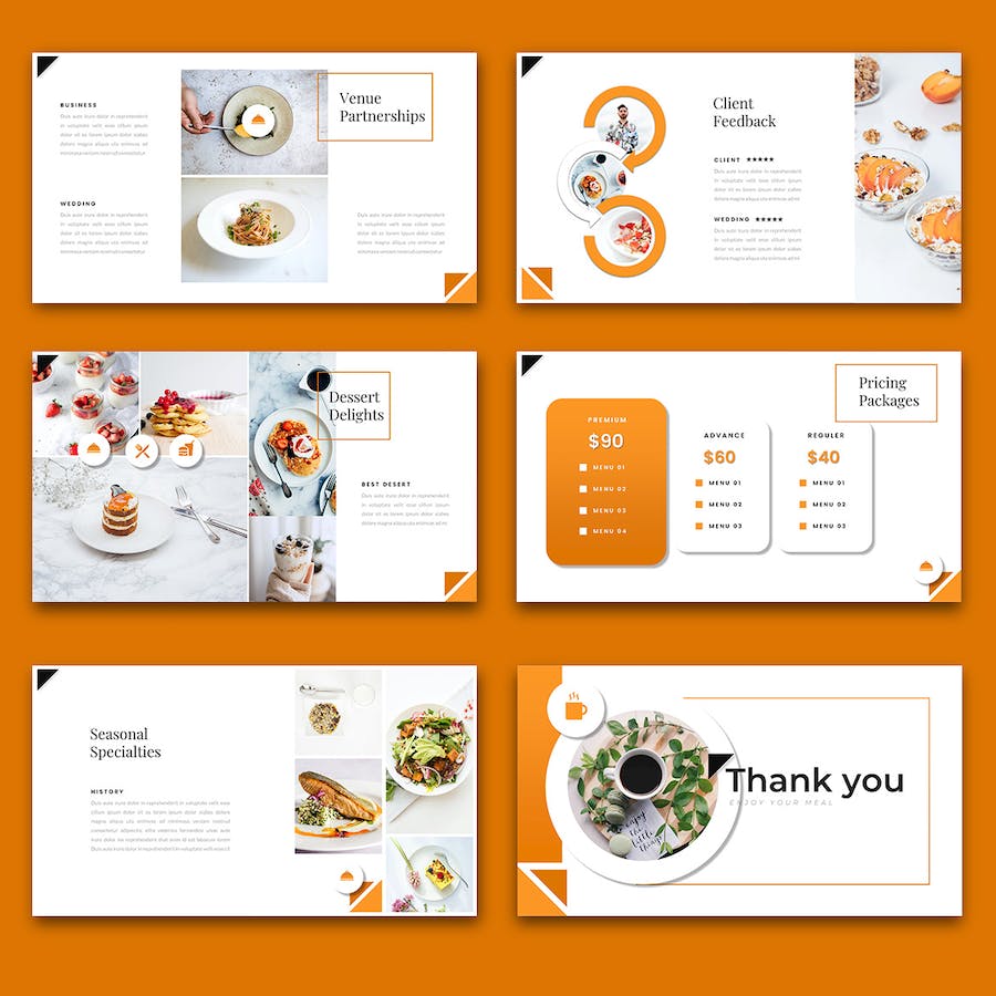 餐饮连锁饮品美食主题Keynote模板 - PPT派