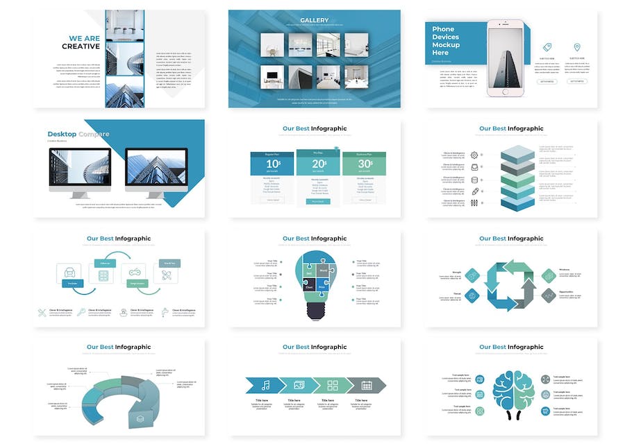 创意商业融资计划Keynote模板 - PPT派
