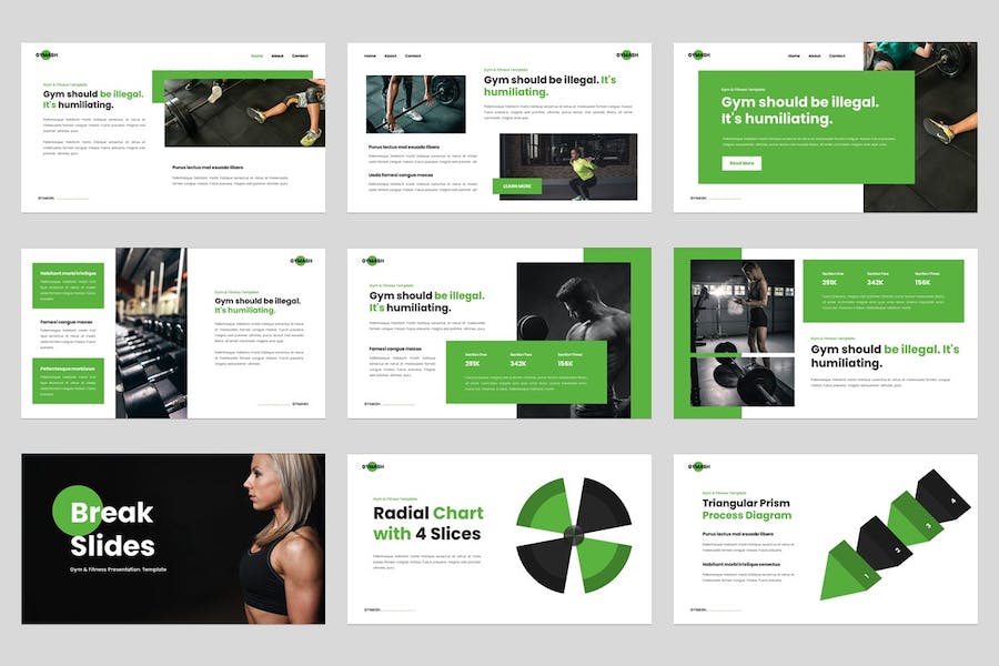 体操健身训练方案讲述Keynote模板 - PPT派