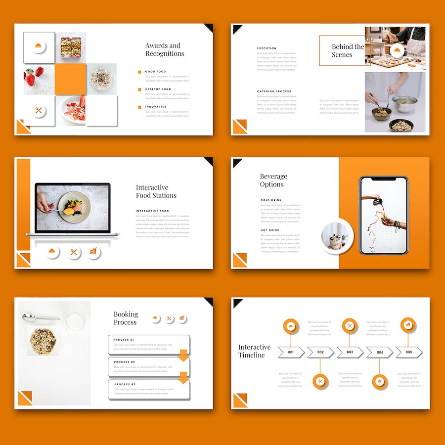 餐饮连锁饮品美食主题Keynote模板 - PPT派