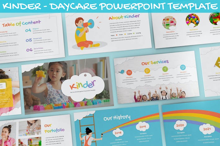 幼儿园教育讲述展示课程管理运营PPT模板 - PPT派