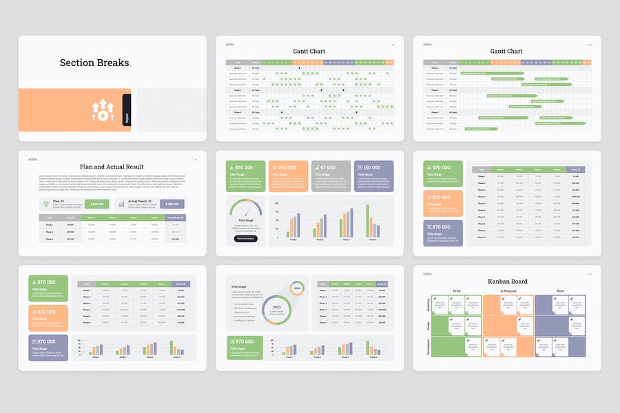 月度工作总结业绩报告PPT模板 - PPT派