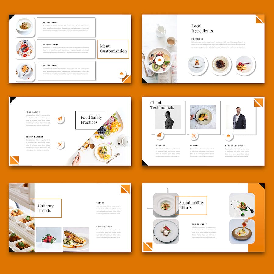 餐饮连锁饮品美食主题Keynote模板 - PPT派