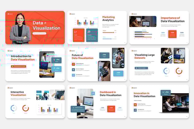 数据可视化运营管理PPT模板 - PPT派