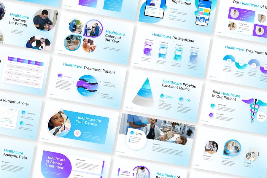 医疗保健诊所服务宣传推广PPT模板 - PPT派