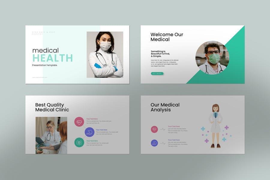 医疗诊疗专业知识分享展示PPT模板 - PPT派