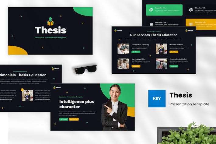 论文教育学术讲述方案Keynote模板 - PPT派