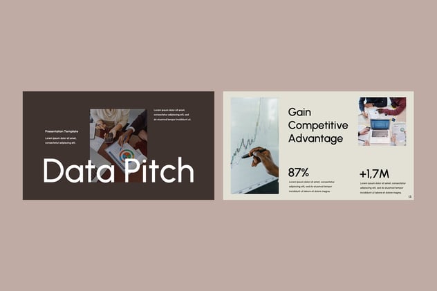 视觉数据展示推介方案PPT模板 - PPT派