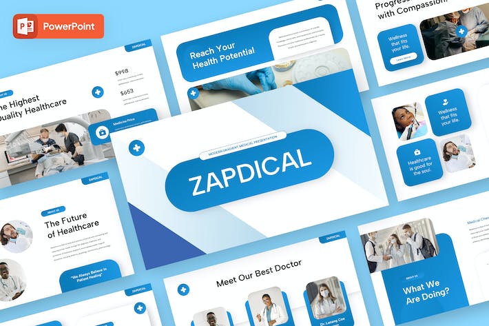 医疗健康医学学术报告PPT模板 - PPT派