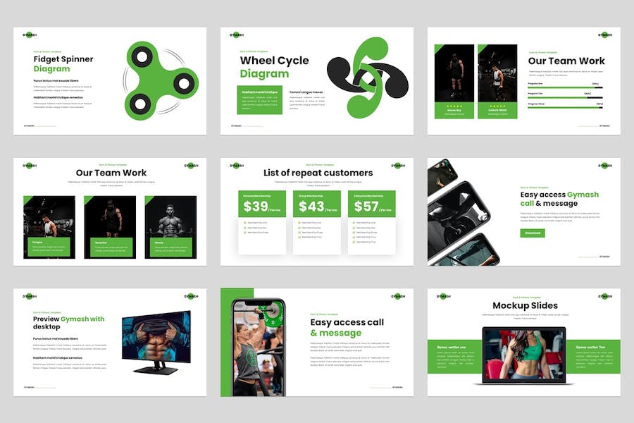 体操健身训练方案讲述Keynote模板 - PPT派