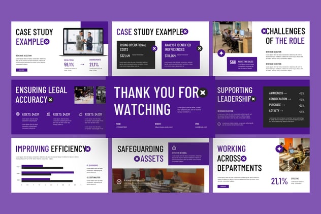 会计分析财务报表统计PPT模板 - PPT派