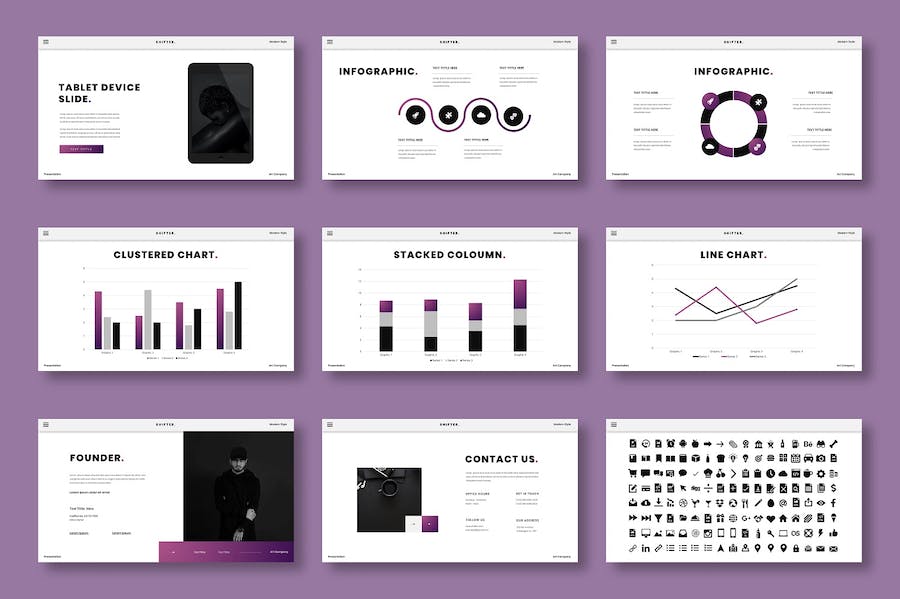 移动互联网商务企业服务推广Keynote模板 - PPT派