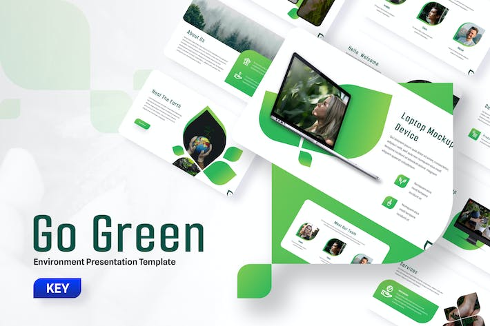 绿色环保可持续发展主题Keynote模板 - PPT派
