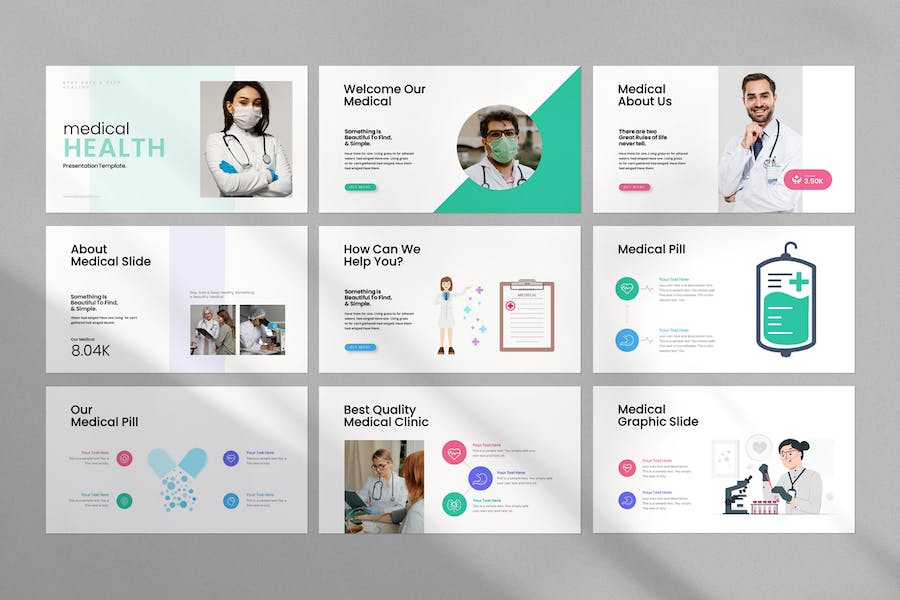 医疗诊疗专业知识分享展示PPT模板 - PPT派