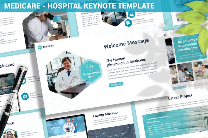 医疗保险健康保障服务方案Keynote模板 - PPT派