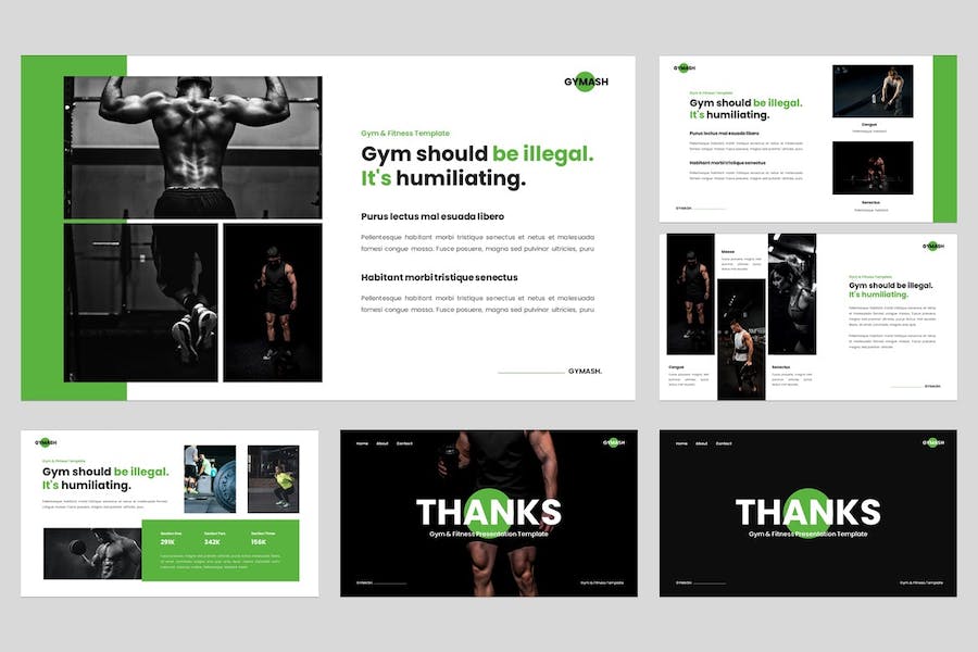 体操健身训练方案讲述Keynote模板 - PPT派