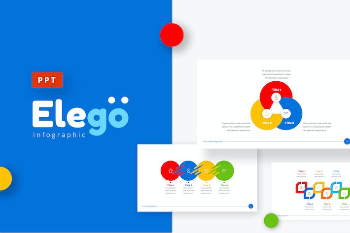 欧美风格创意信息图形PPT模板 - PPT派