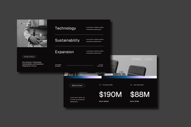 年度财务业绩报告总结PPT模板 - PPT派