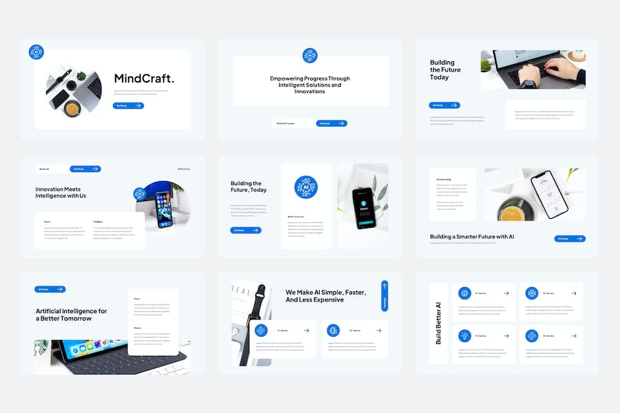 心智人工智能技术讲述方案展示Keynote模板 - PPT派