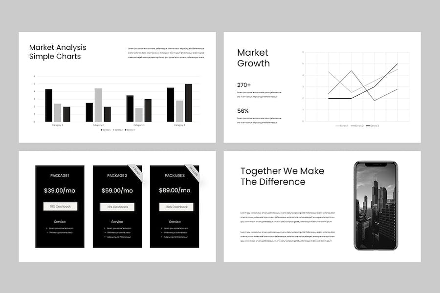 极简主义风格商务办公通用Keynote模板 - PPT派