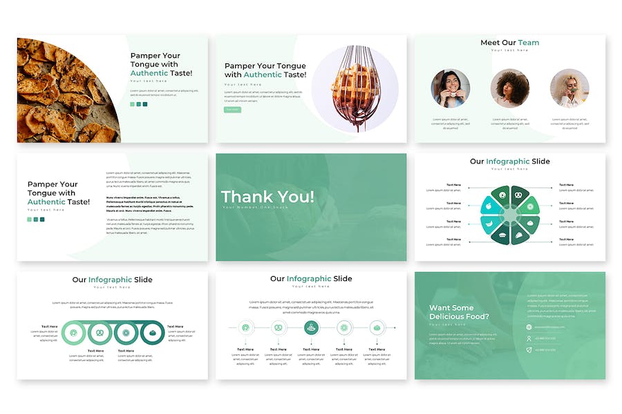 创意餐饮美食品牌推广演讲Keynote模板 - PPT派
