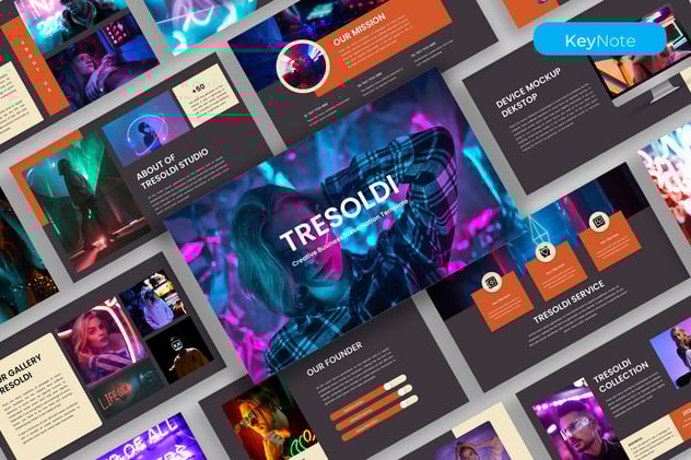 创意品牌推广营销方案Keynote模板 - PPT派